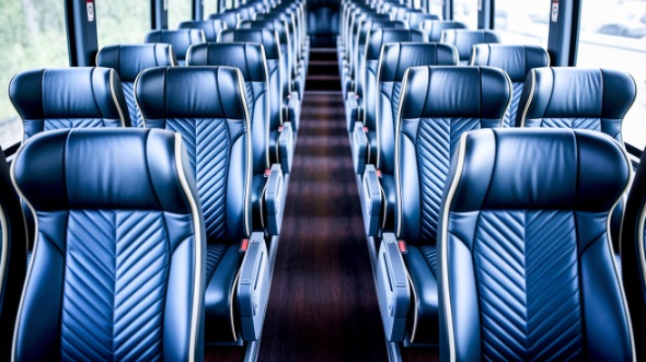 55 passenger charter bus inside scottsdale