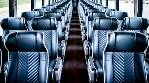 56 passenger charter bus inside phoenix