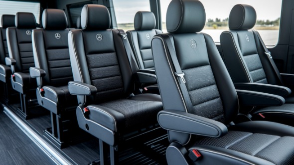 mesa sprinter van with driver inside