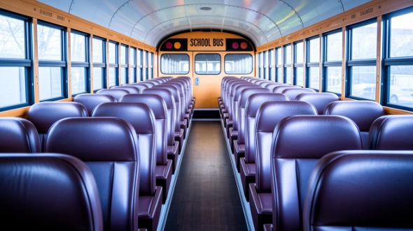 school bus rental interior glendale